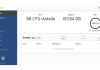 Dashboard der KubeOps Plattform mit Cluster-Übersicht, CPU- und Speicherverbrauchsanzeige sowie einer Pod-Auslastung von 100 %. Navigation auf der linken Seite mit Kategorien wie Workloads, Storage, Network und Security.